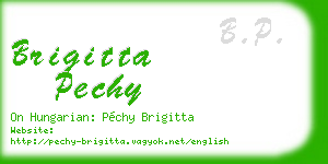 brigitta pechy business card